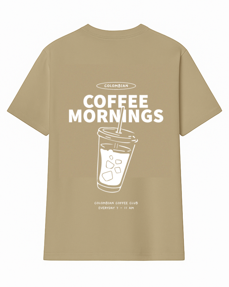 Camiseta manga corta Coffee Mornings