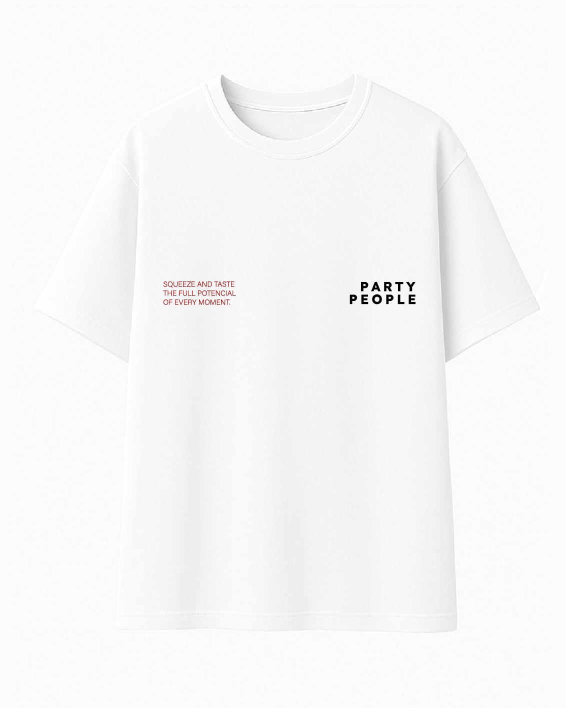 Camiseta Blanca Cereza - Oversize Fit