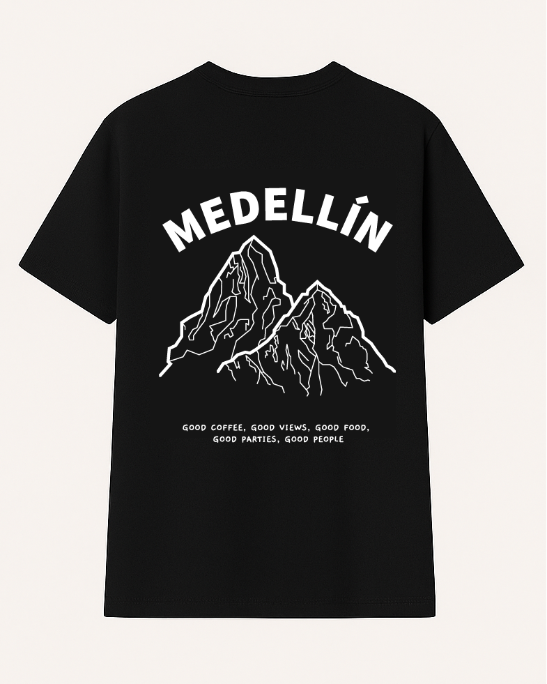 Camiseta Negra Medellín - Regular Fit