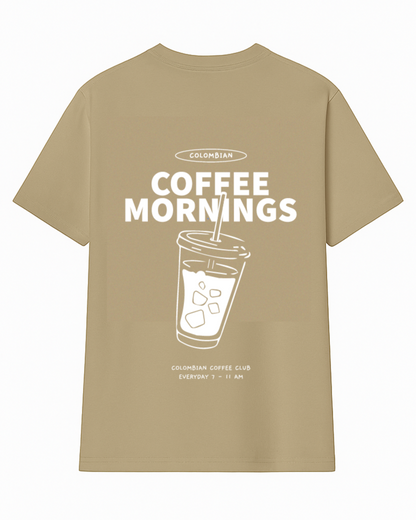 Camiseta manga corta Coffee Mornings